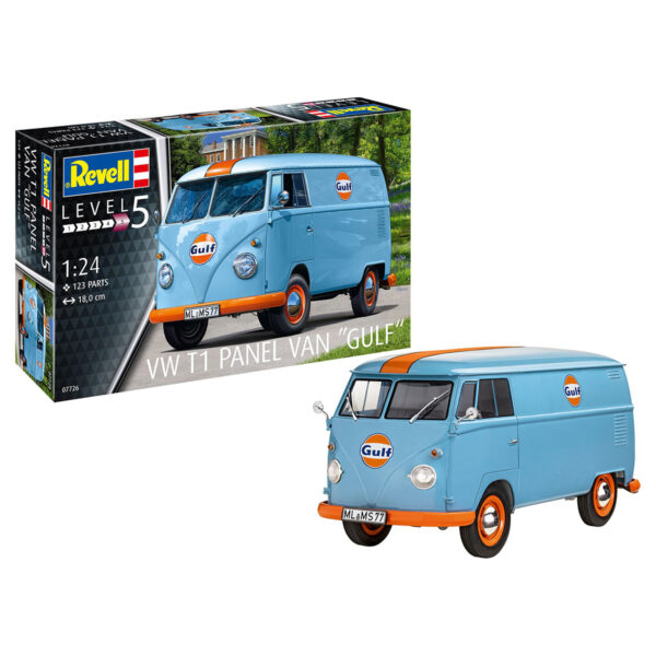 Revell VW T1 Panel Van Gulf 1/24 Scale 07726