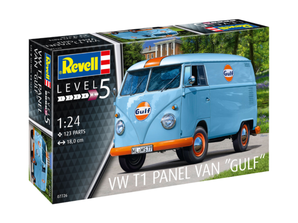 Revell VW T1 Panel Van Gulf 1/24 Scale 07726