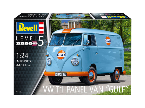 Revell VW T1 Panel Van Gulf 1/24 Scale 07726