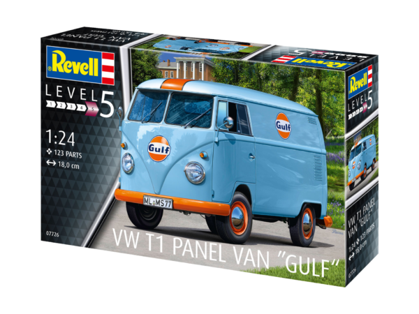 Revell VW T1 Panel Van Gulf 1/24 Scale 07726