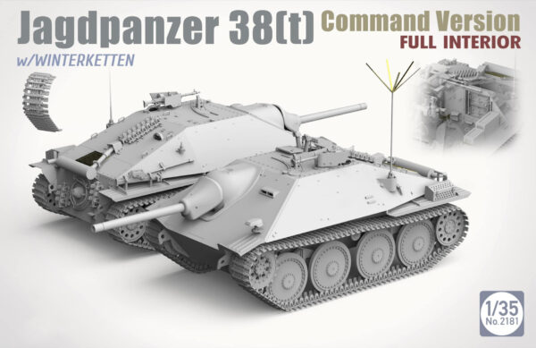 Takom Jagdpanzer 38t Command Version with WinterKetten 1/35 Scale 2181