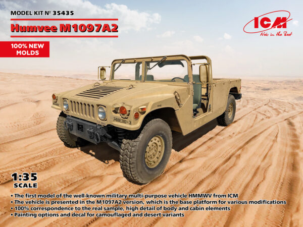 ICM Humvee M1097A2 1/35 Scale New Tooling 35435