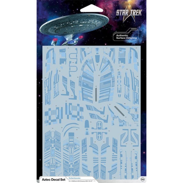 AMT Aztec Decal Set for USS Enterprise NCC-1701-D 1/1400 Scale MKA066