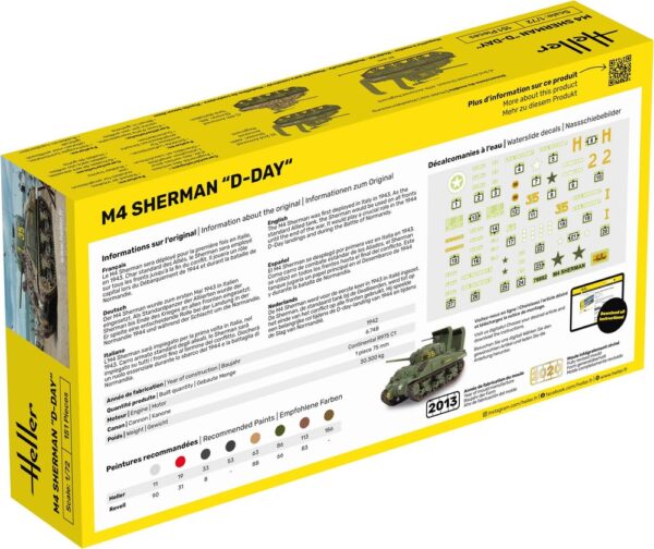 Heller M4 Sherman D-Day 1/72 Scale 79892