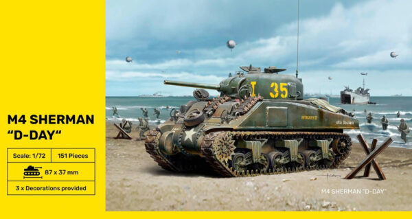 Heller M4 Sherman D-Day 1/72 Scale 79892