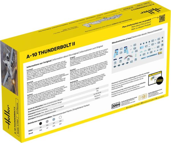 Heller A-10 Thunderbolt II 1/144 Scale 79912