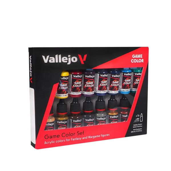 Vallejo Advanced Set Game Paint Set of 16 72298