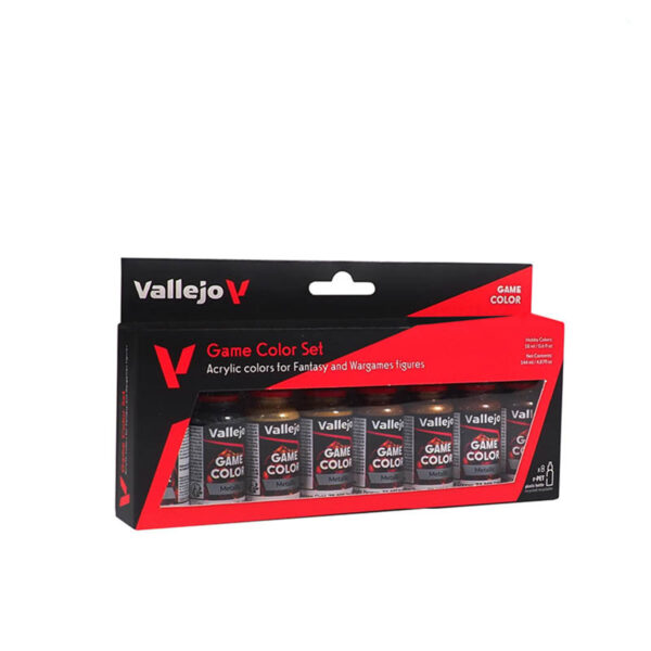 Vallejo Metallic Colors Game Paint Set of 8 72303