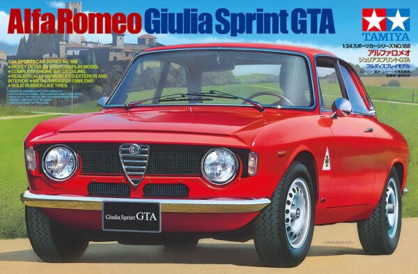 Box Tamiya Alfa Romeo Giulia Sprint GTA 1-24 Scale 24188