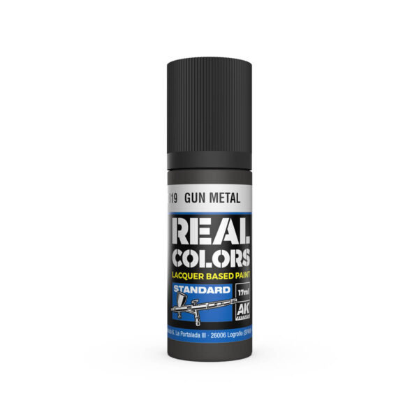 AK Interactive Real Colors Standard Gun Metal 17ml RC819