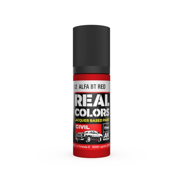 AK Interactive Real Colors Civil Alfa BT Red 17ml RC832