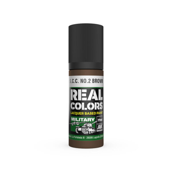 AK Interactive Real Colors Military S.C.C. No.2 Brown 17ml RC874