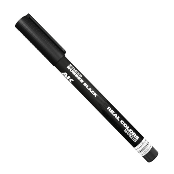 AK Interactive Real Colors Markers Rubber Black RCM001