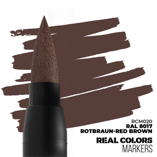 AK Interactive Real Colors Markers RAL 8017 Rotbraun-Red Brown RCM020