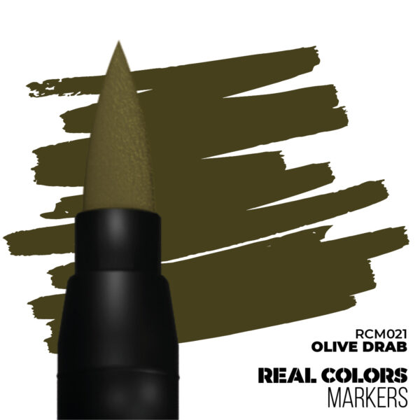 AK Interactive Real Colors Markers Olive Drab RCM021