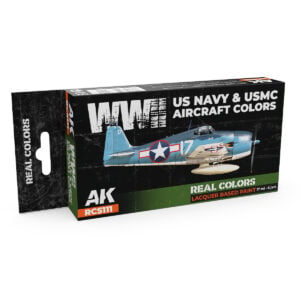 AK Interactive Real Colors WWII US Navy and USMC Aircraft Colors RCS111 Paint Set of 6