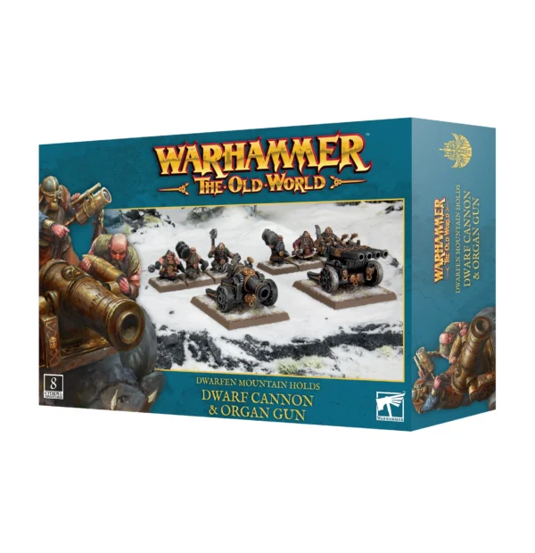 Warhammer the Old World Dwarfen Mountain Holds Dwarf Cannon and Organ Gun 10-14