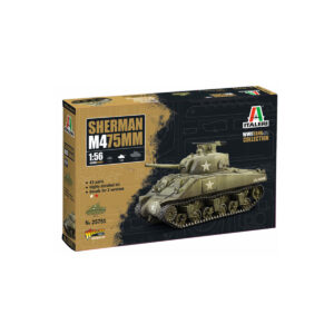 Italeri Sherman M4 75MM Tank 1/56 Scale 25751