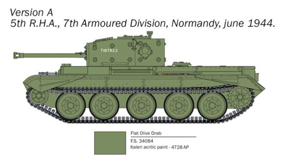 Italeri Cromwell Mk.IV Tank 1/56 Scale 25754