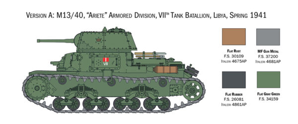 Italeri Italian Semoventi Tank Warlord Games 1/56 Scale 25768