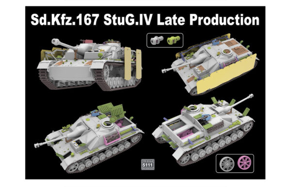 RyeField Model Sd.Kfz.167 StuG.IV Late Production with Engine and Workable Tracks 1/35 Scale 5111