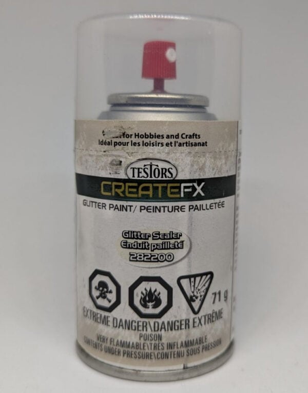 Testors CreateFX Spray Glitter Clear Sealer 282200