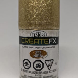 Testors CreateFX Spray Gold Glitter 282198