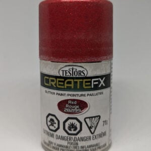 Testors CreateFX Spray Red Glitter 282199