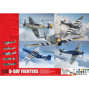 Airfix D-Day Fighters Set of 5 Planes 1/72 Scale A50192 Model Set