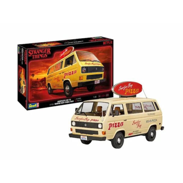 Revell Surfer Boy VW Pizza Van T3 Stranger Things 1/25 Scale 07725