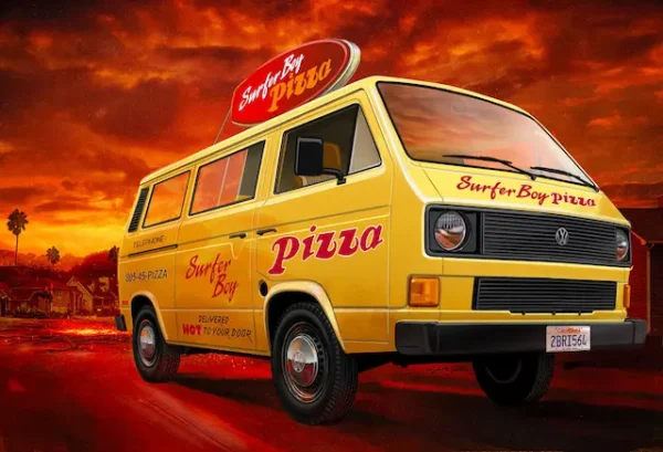 Revell Surfer Boy VW Pizza Van T3 Stranger Things 1/25 Scale 07725