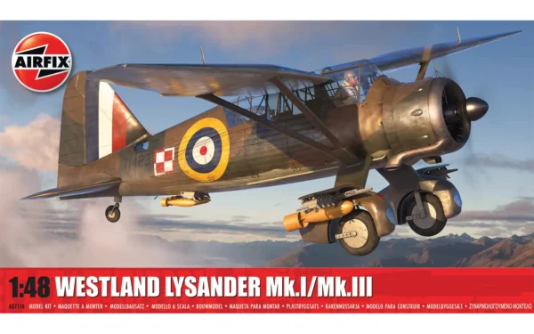 Airfix Westland Lysander Mk.I Mk.III 1-48 Scale A07116