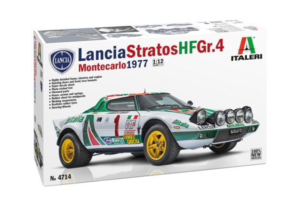 Italeri Lancia Stratos HF Gr.4 1977 Montecarlo 1/12 Scale 4714