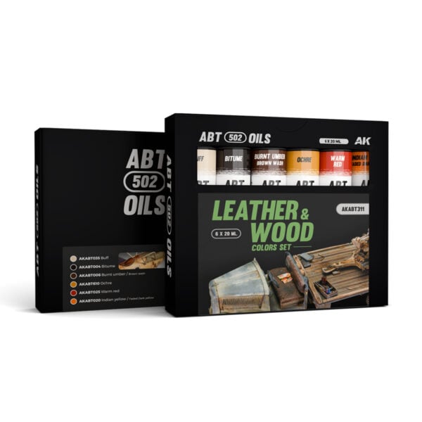 Abteilung 502 Leather and Wood Colors Paint Set AKABT311