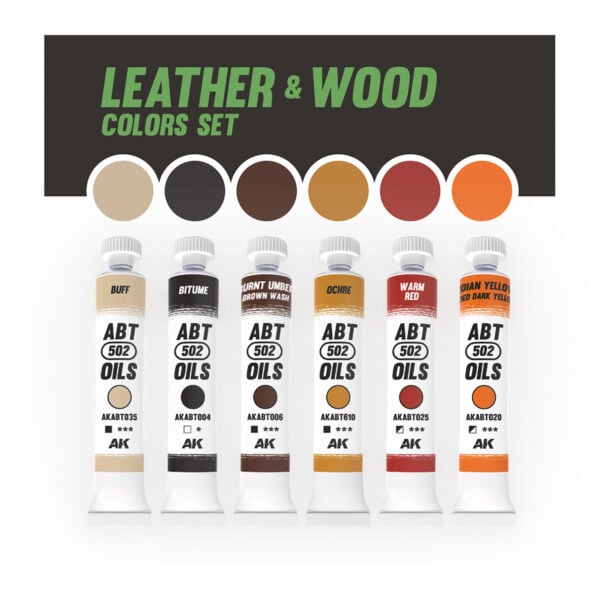 Abteilung 502 Leather and Wood Colors Paint Set AKABT311