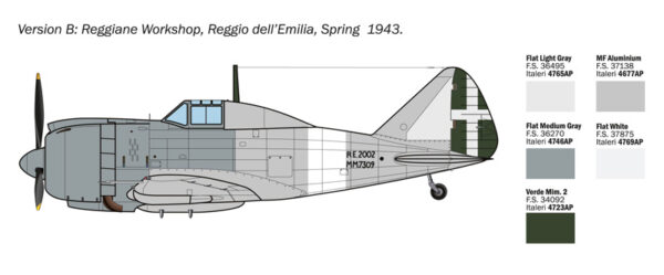 Italeri Reggane Re.2002 Ariete Aeronautica Militare 1/72 Scale 1472