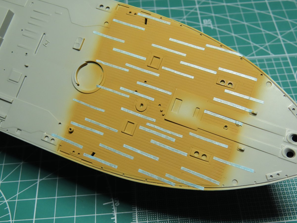 Strips of Tape Applied with Tweezers