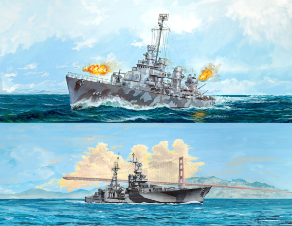 Revell USS Fletcher and USS Indianapolis Pacific Warriors 1/700 Scale 05644 Gift Set