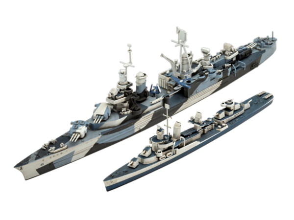 Revell USS Fletcher and USS Indianapolis Pacific Warriors 1/700 Scale 05644 Gift Set