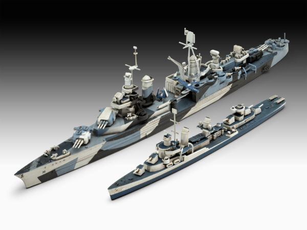 Revell USS Fletcher and USS Indianapolis Pacific Warriors 1/700 Scale 05644 Gift Set