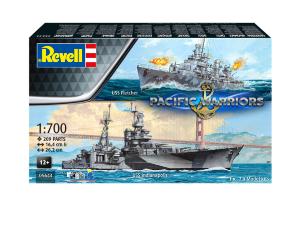 Revell USS Fletcher and USS Indianapolis Pacific Warriors 1/700 Scale 05644 Gift Set