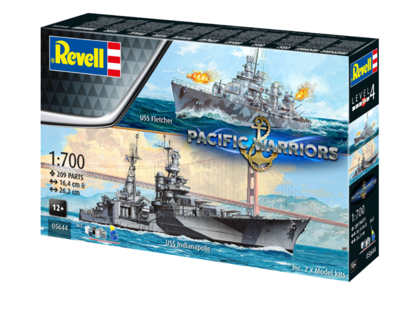 Revell USS Fletcher and USS Indianapolis Pacific Warriors 1/700 Scale 05644 Gift Set