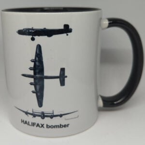 Halifax Bomber Coffee Mug White with Specs 11oz SUP-MUGHALIFA