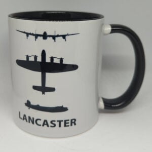 Lancaster Bomber Coffee Mug White with Specs 11oz SUP-MUGLANSPE