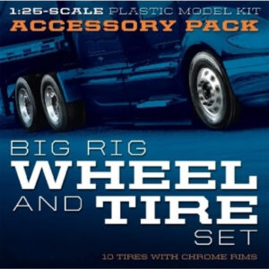 Moebius Models 10 Pack of Big Rig Wheel and Tire Set 1/25 Scale 1010